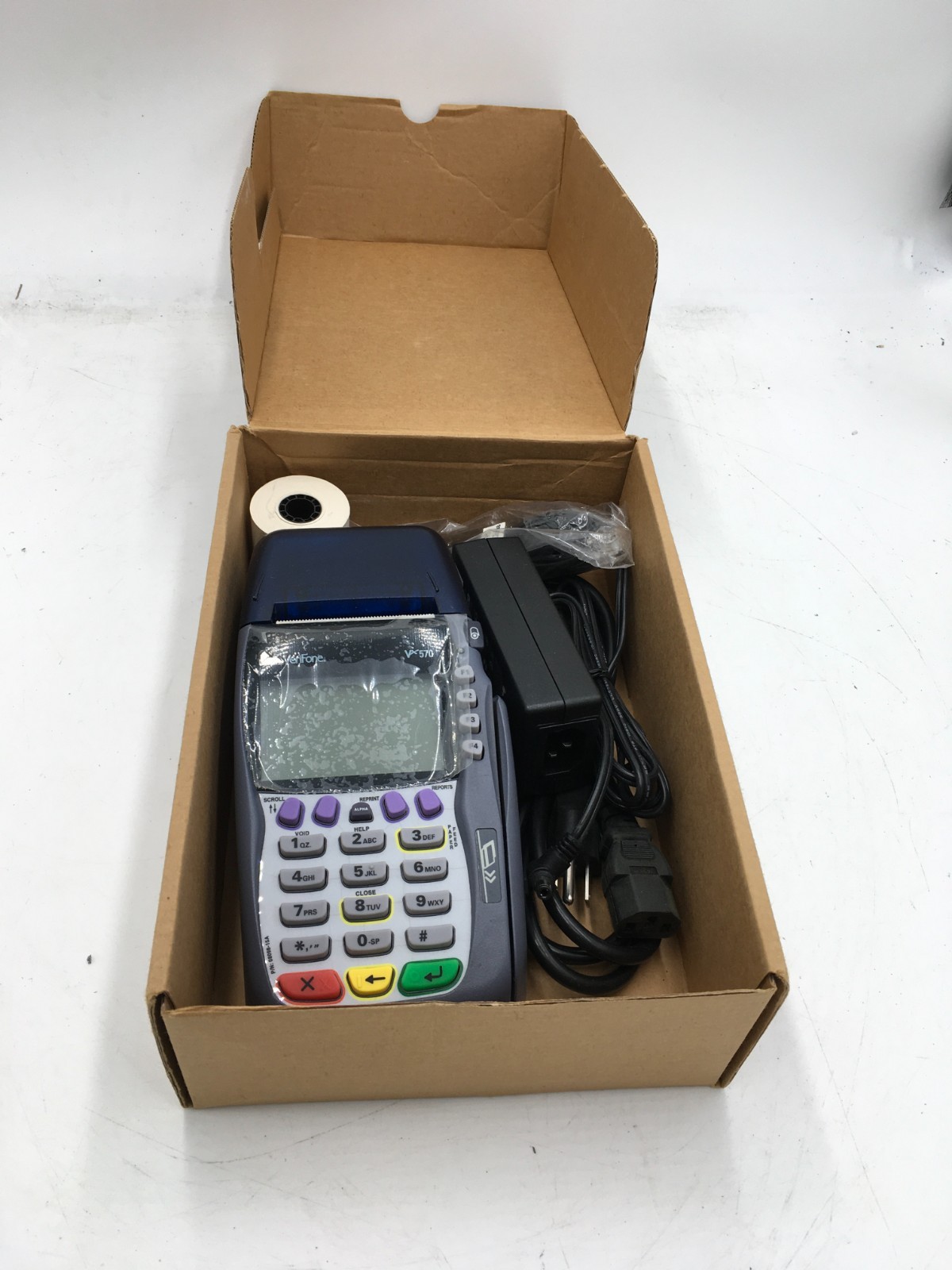 Verifone VX570 Omni 5700 Credit Card Machine W/ Power Cord And Internet Cable