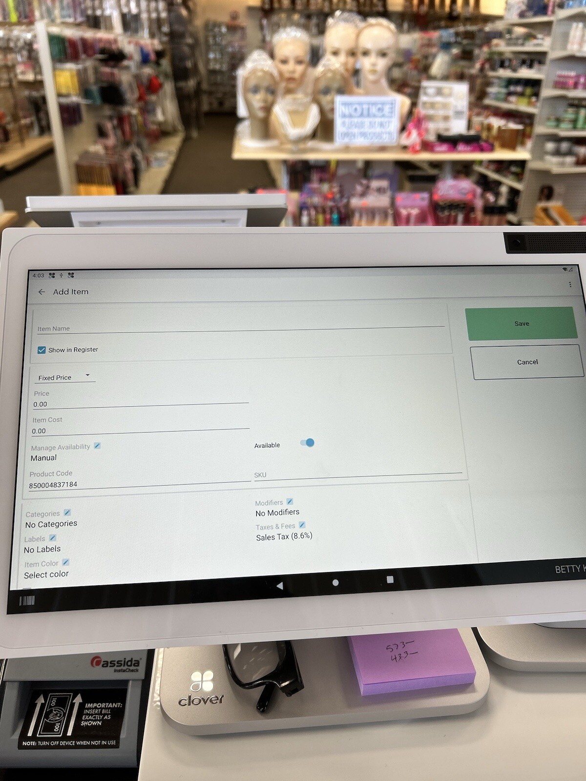 Clover Station Duo C505 Terminal And Duo Display S505 And Receipt Printer
