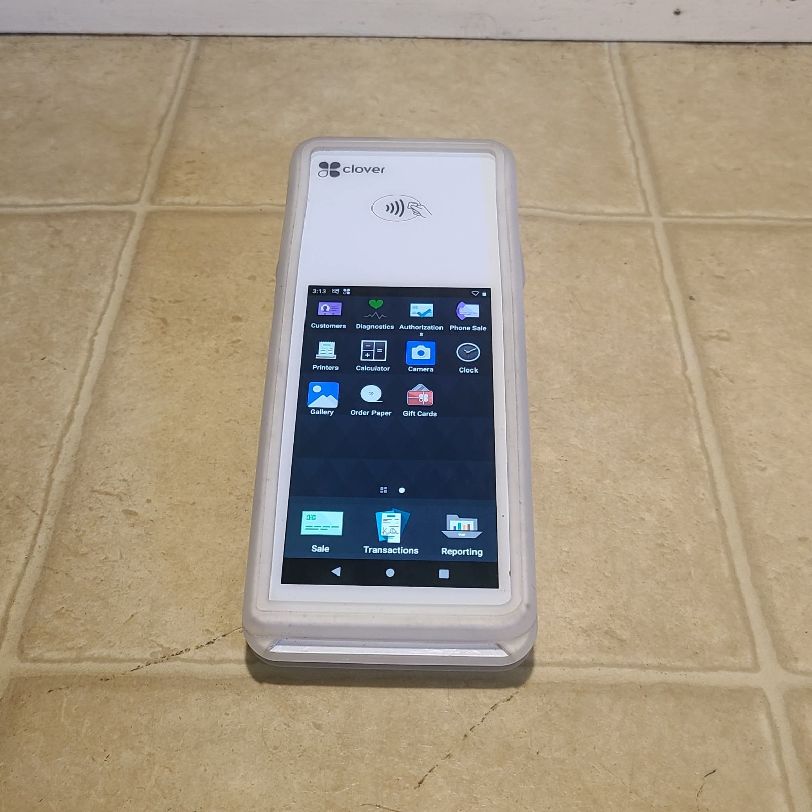 Clover Flex Mobile POS Terminal Handheld Device Locked (For Parts Only)