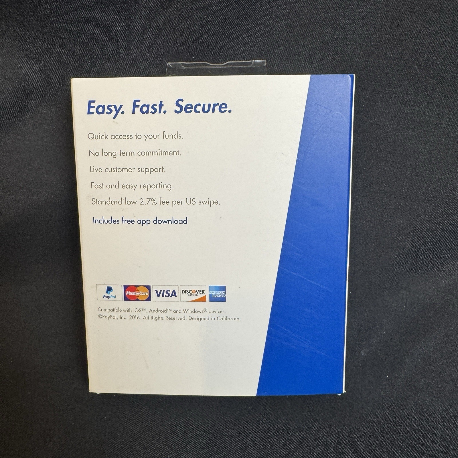 PayPal Mobile Card Reader Compatible W/IPhone,Android, Windows Devices (NOB)