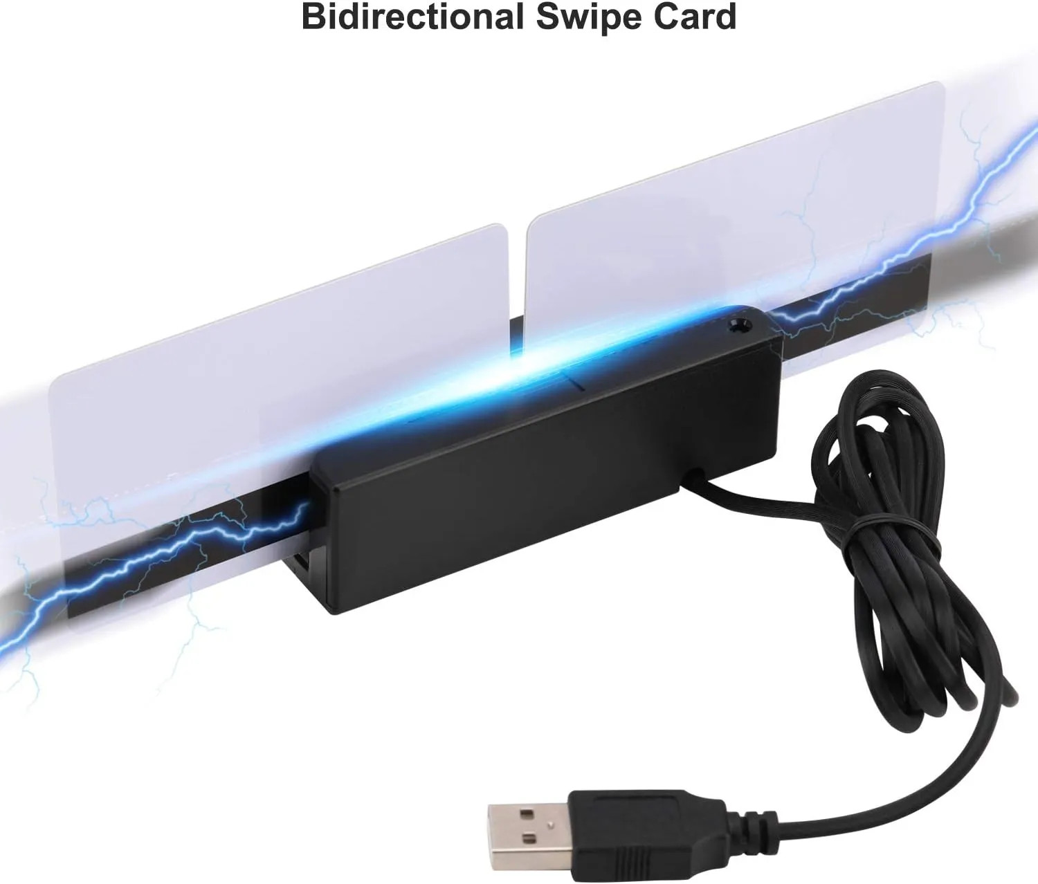 USB Magnetic Credit Card Reader 3 Tracks Swipe Reader For Smart Card POS System