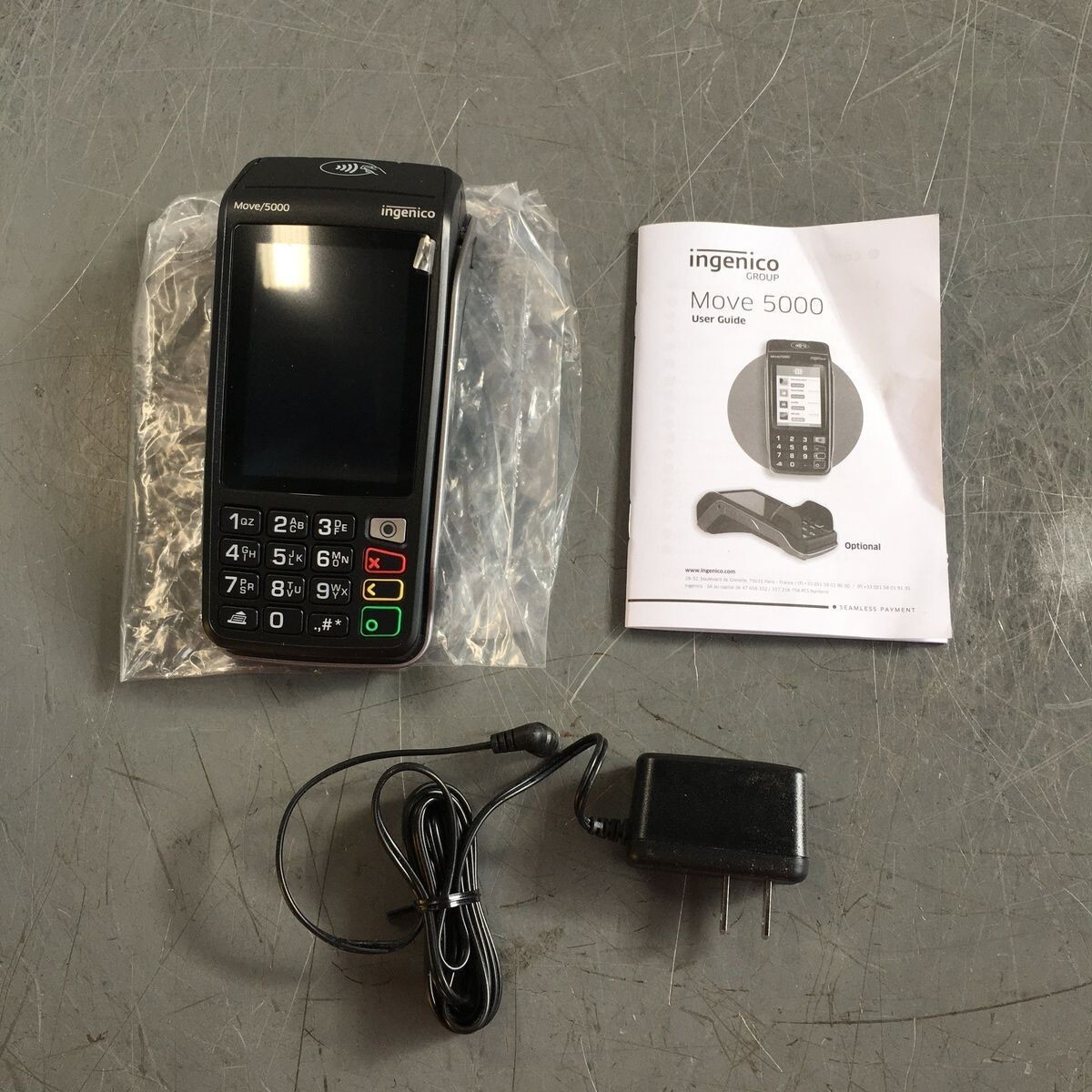 Ingenico Move 5000 Pos Payment Credit Card Terminal With Battery
