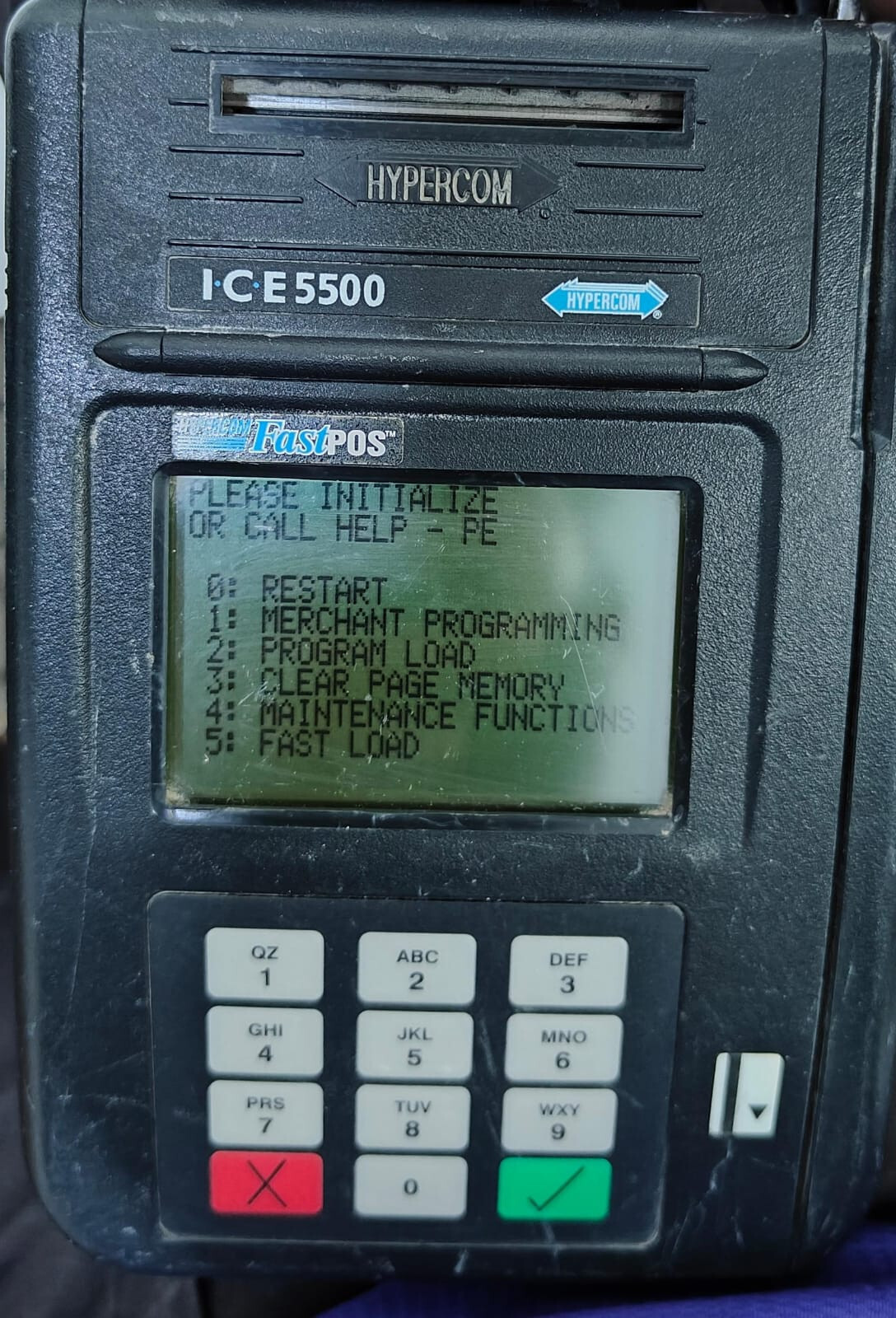 Hypercom ICE-5500 Interactive Card Payment System, CH#98