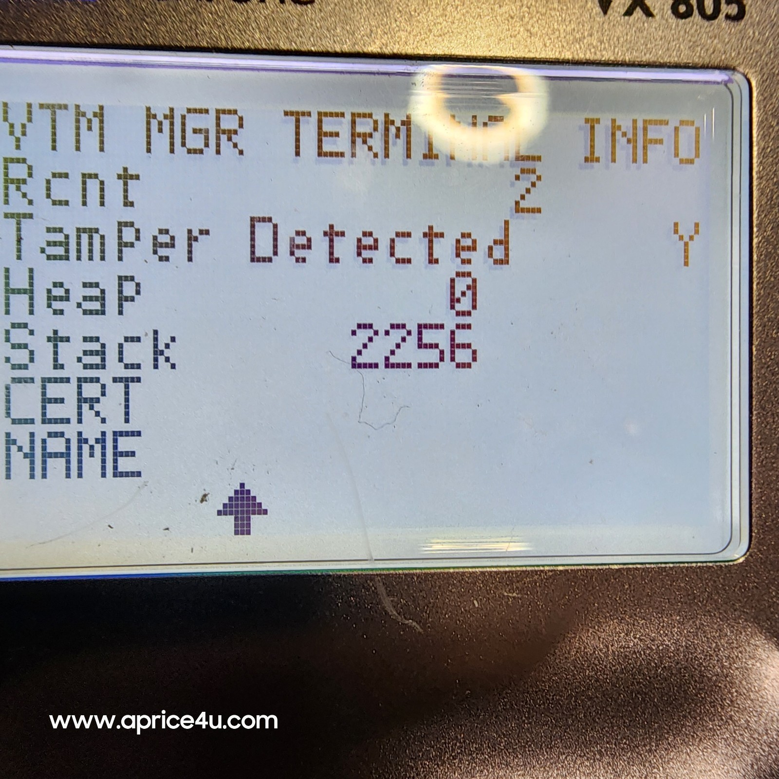 Verifone VX-805 Pin Pad Card Reader Keypad Tested W- Power Supply