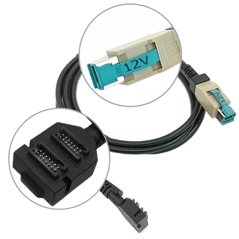 Verifone CBL-282-033-01A Powered USB Cable VX820 VX805 POS NEW