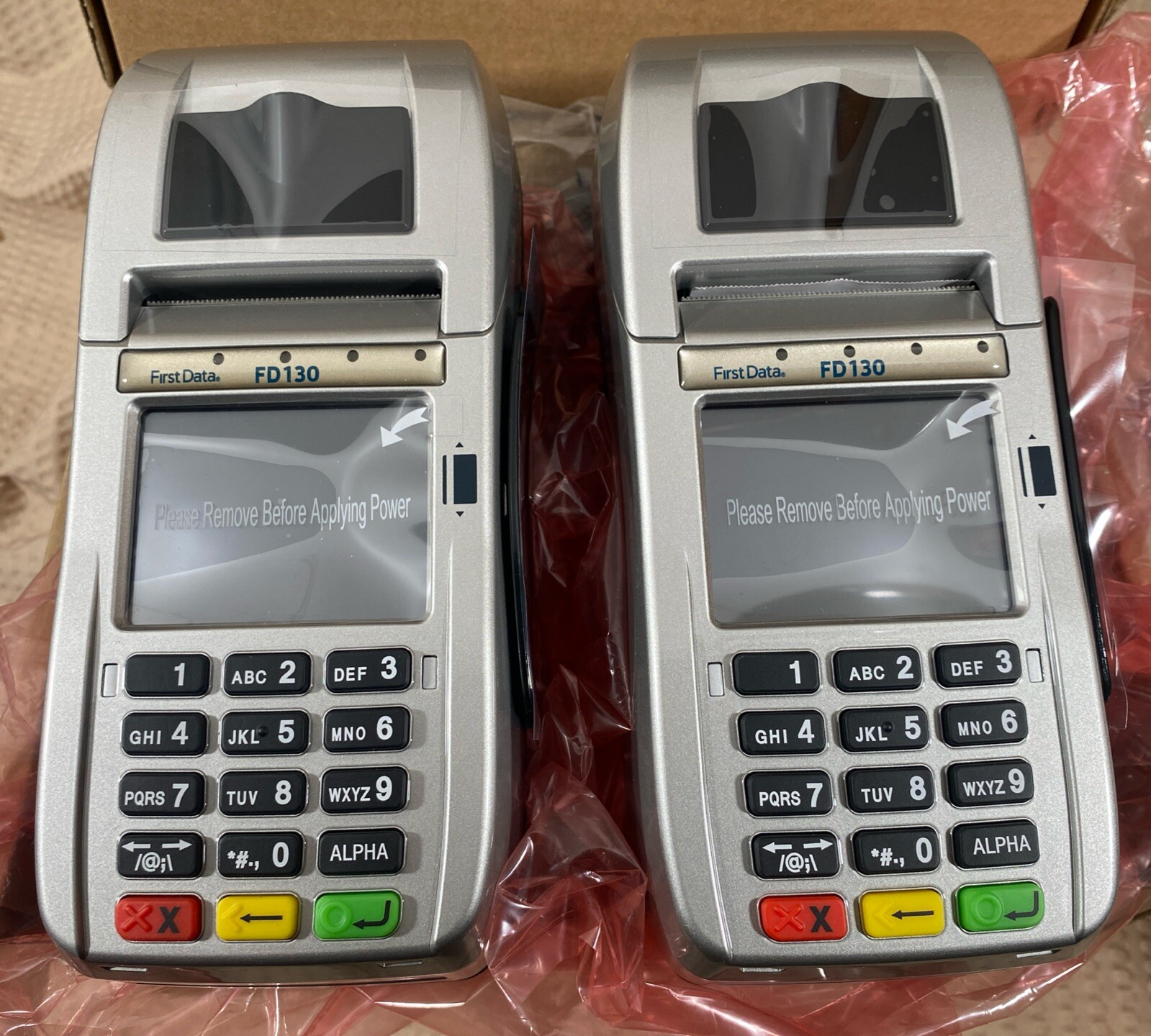Lot of 2 First Data FD130 Credit Card Terminal BRAND NEW OPEN BOX