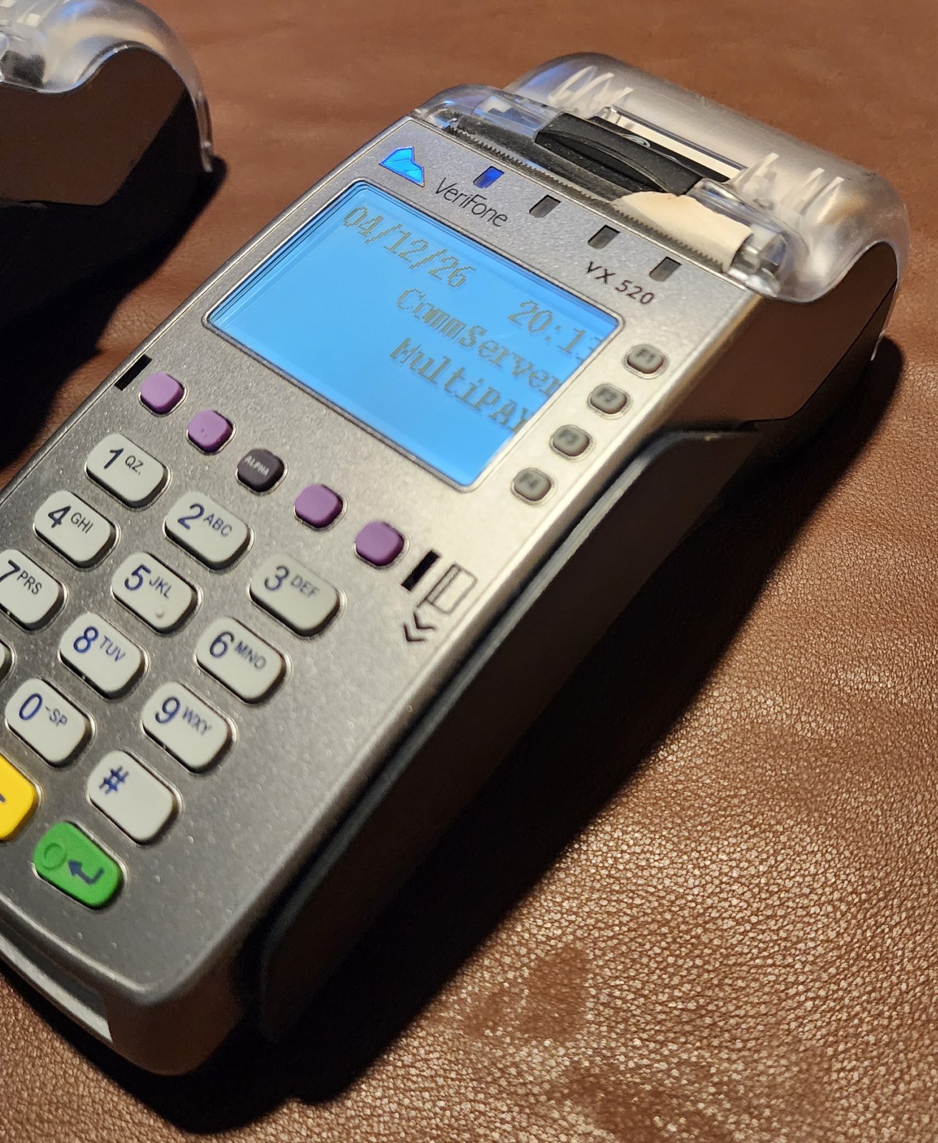 Lot of 2 Verifone VX520 VX 520 Credit Card Machine Terminal Reader