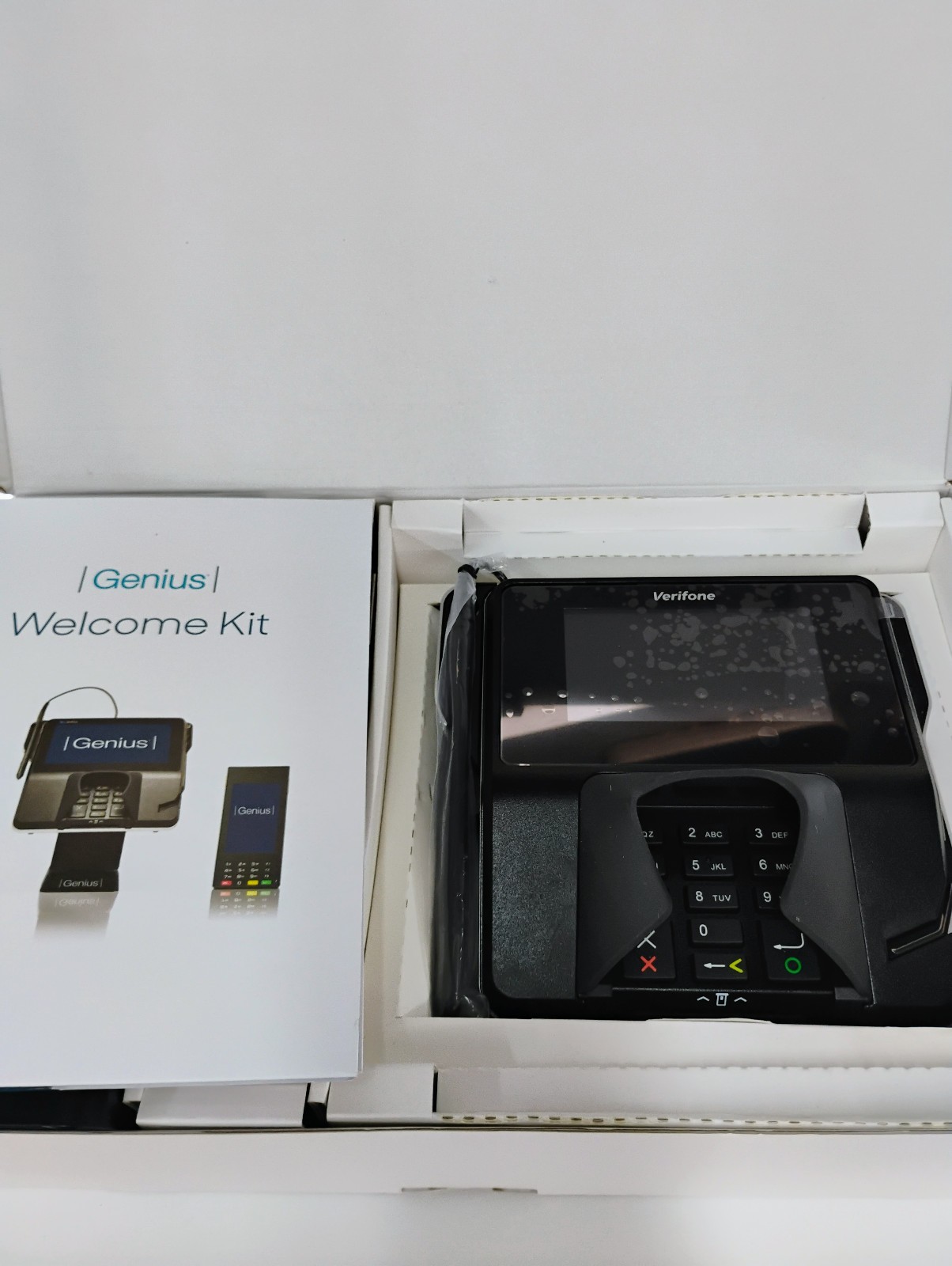 Verifone MX 915 Pin Pad Payment Terminal Cayan Genius 2.0 Complete Welcome Kit