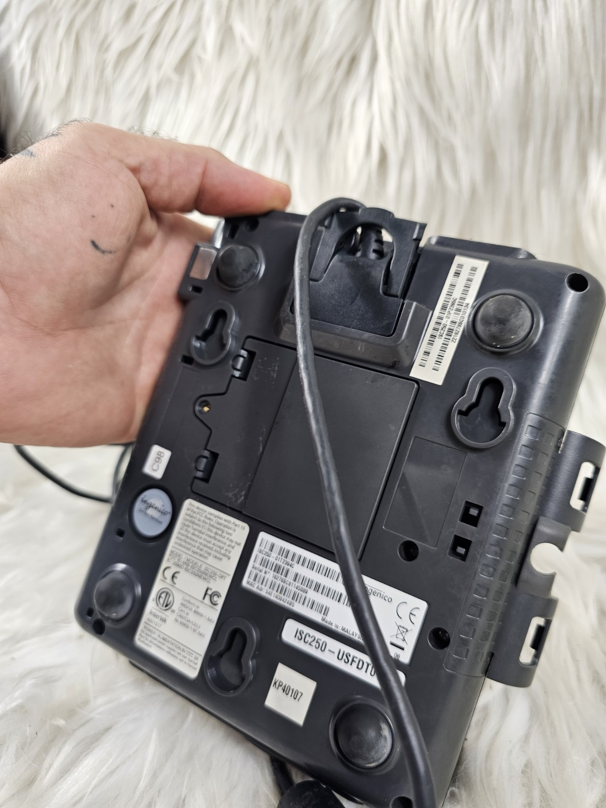 Ingenico iSC Touch ISC250 Credit Card Machine Head Unit And Plug In WORKS