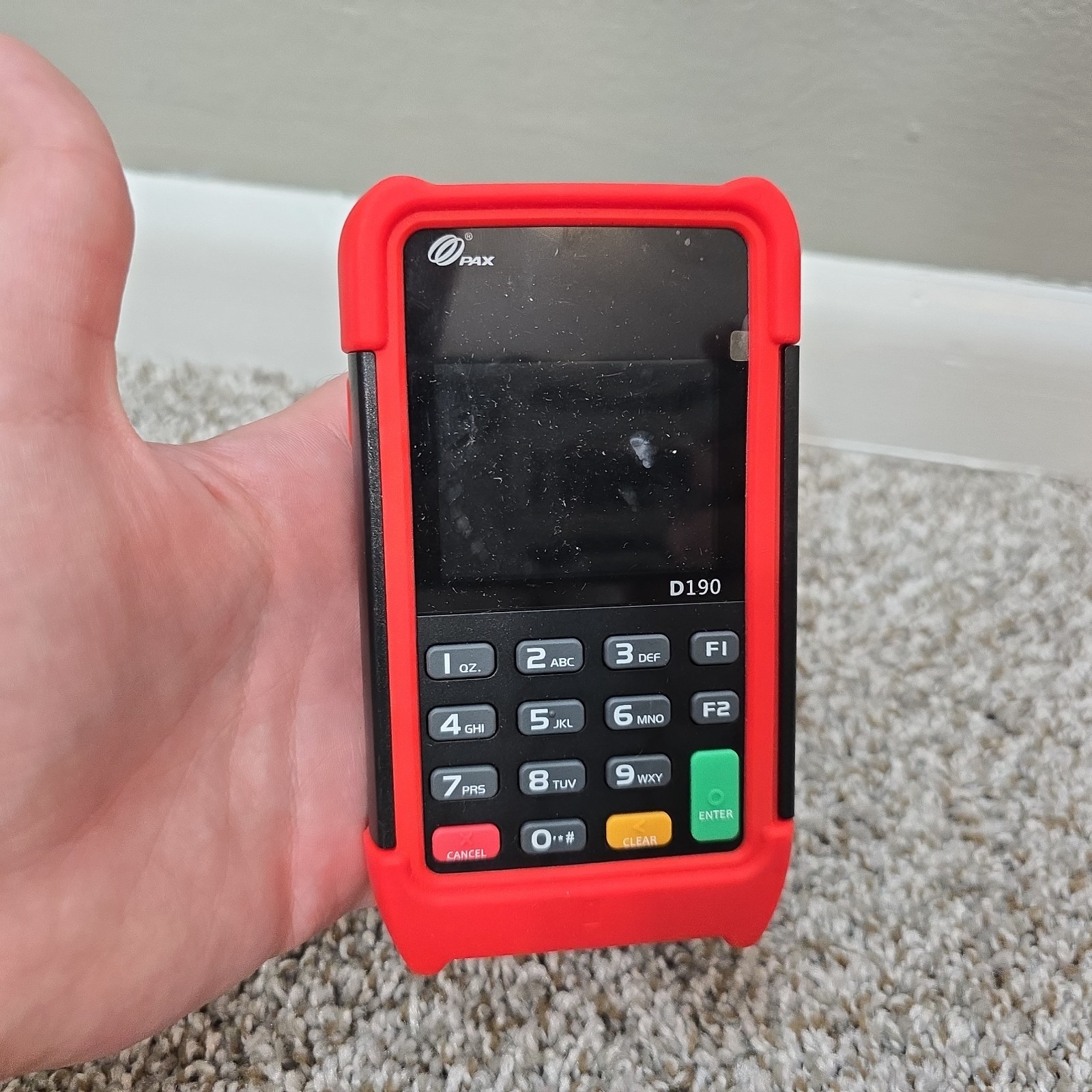 PAX D190 Advanced MiniPOS Terminal Mobile Contactless Payment – FOR PARTS REPAIR