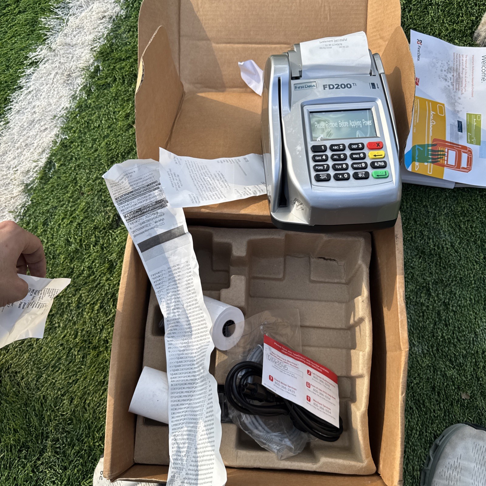 First Data FD200ti Screen Credit Card Terminal