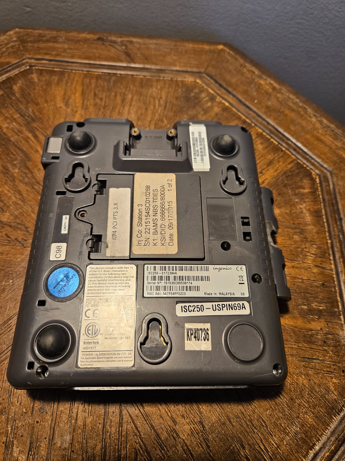 Ingenico ISC Touch 250 Credit Card Terminal Reader ISC250 – For Parts