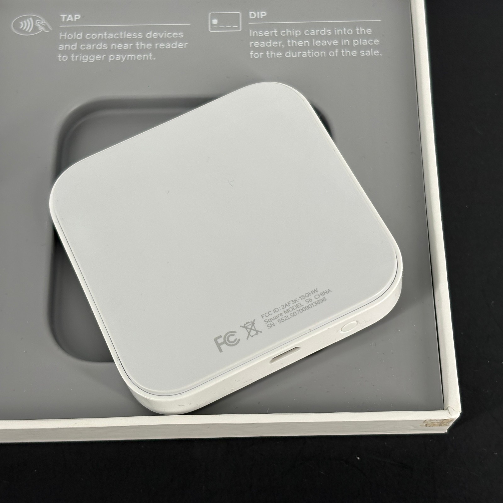 Square Credit Card Reader for Contactless Chip Model S6 Used – Tested