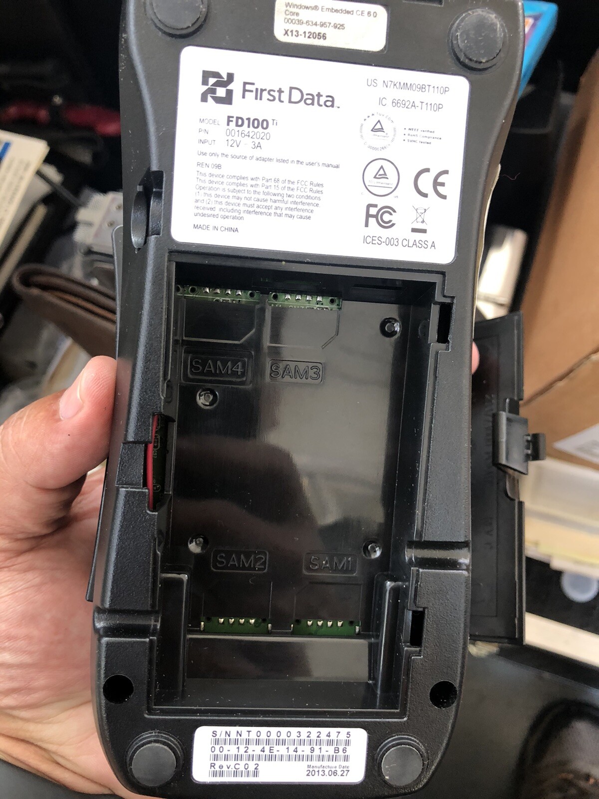 First Data FD100Ti Credit Card Terminal In Open Box