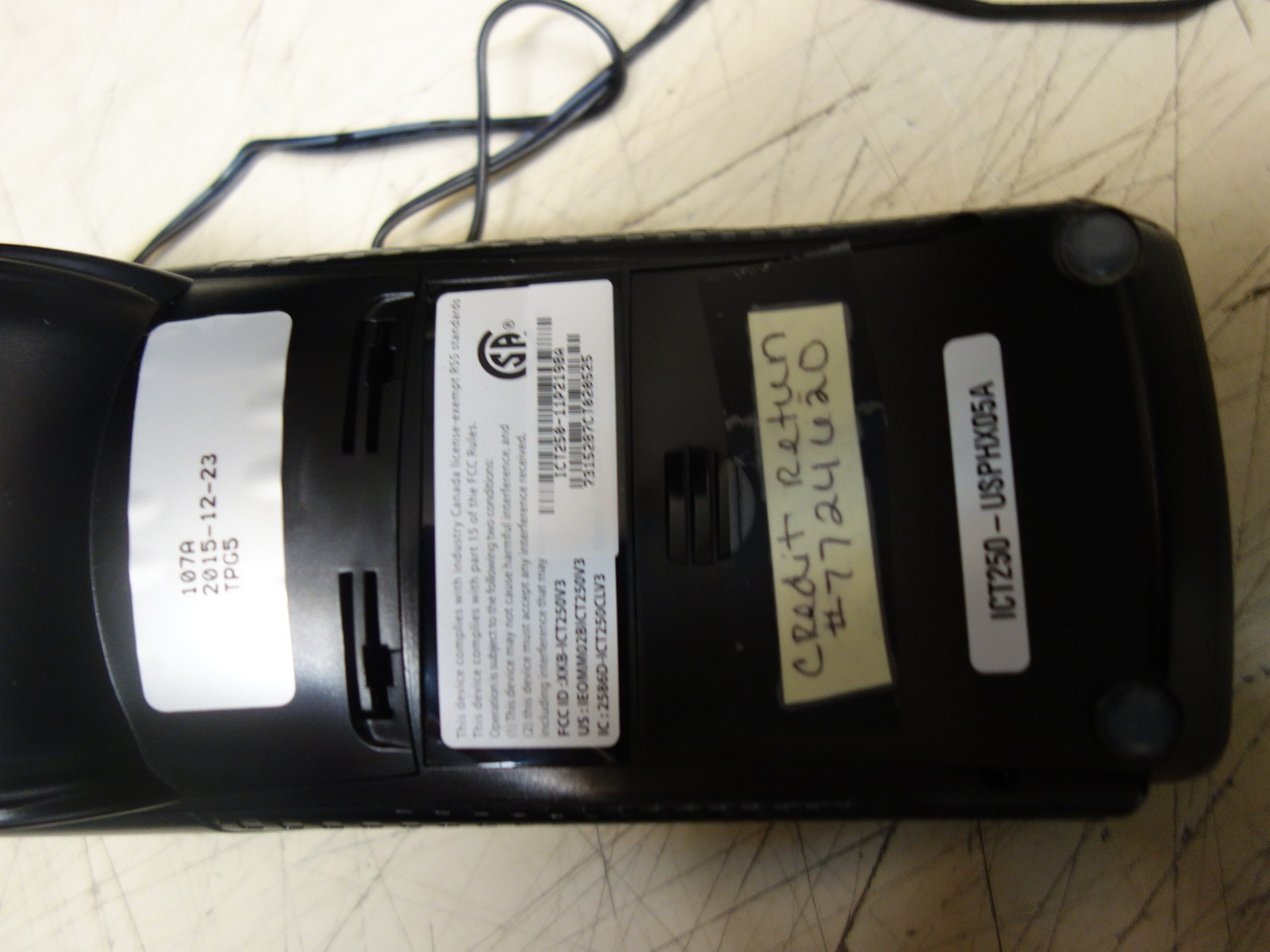 Lot of 2x * Ingenico iCT250 V3 IP/Dial Terminal ICT250-11P2198A