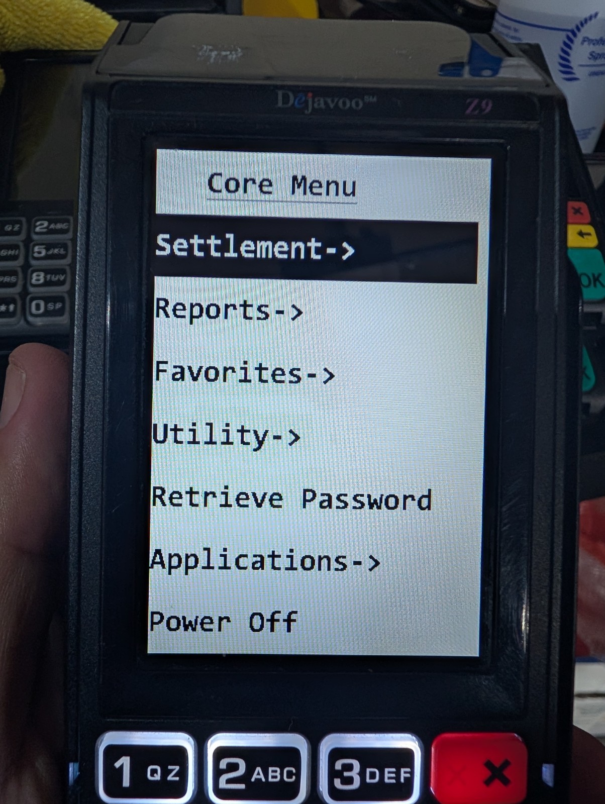 Dejavoo Z9 Payment Terminals – Lot of 6 VEGA3000 Powers On Core Menu As Is Parts