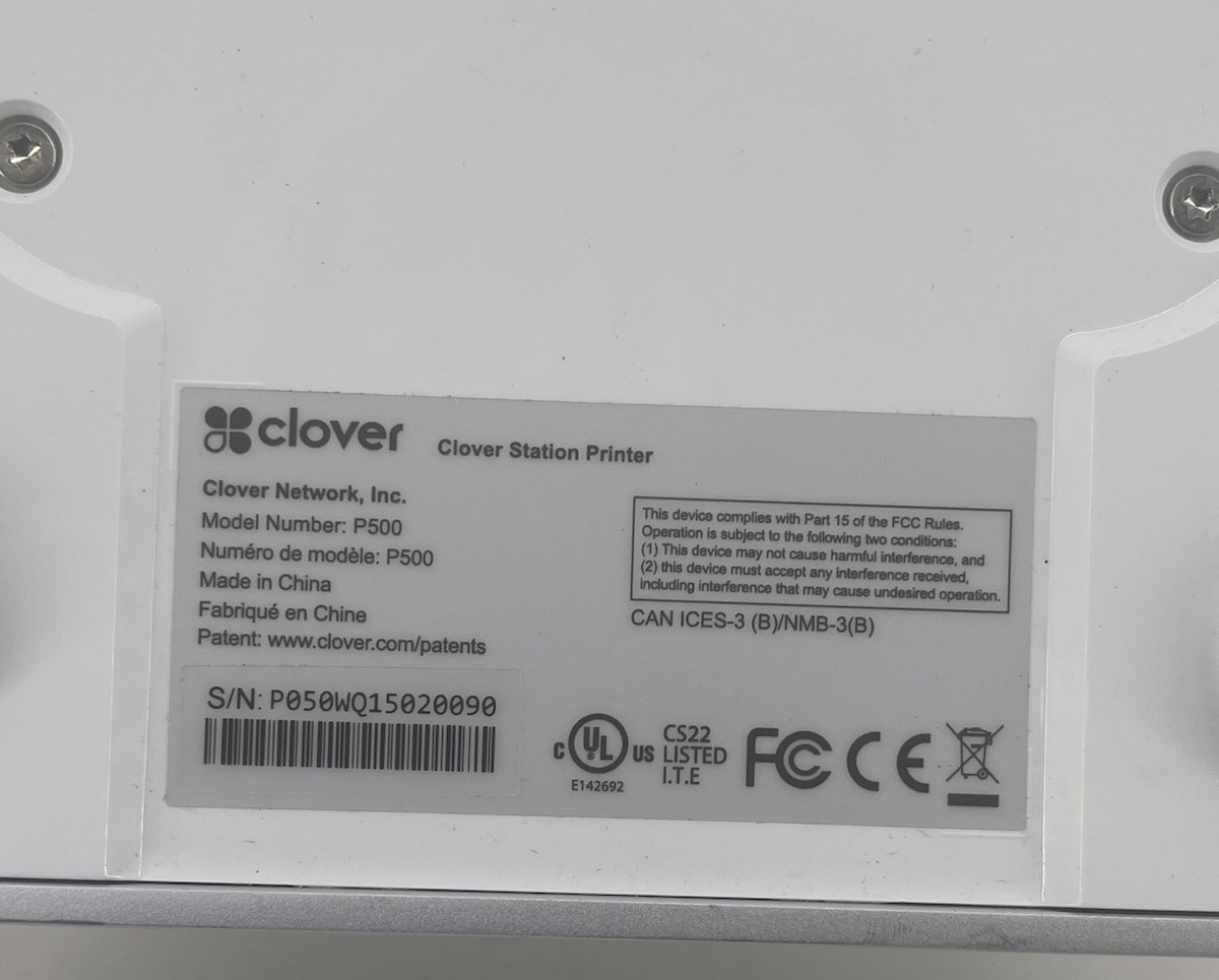 Clover Station Receipt Printer P500