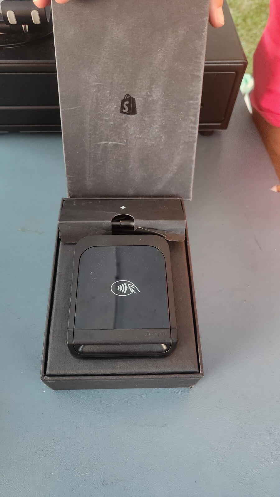Shopify Tap and Chip Card Reader With Shopify Dock and USB Cable
