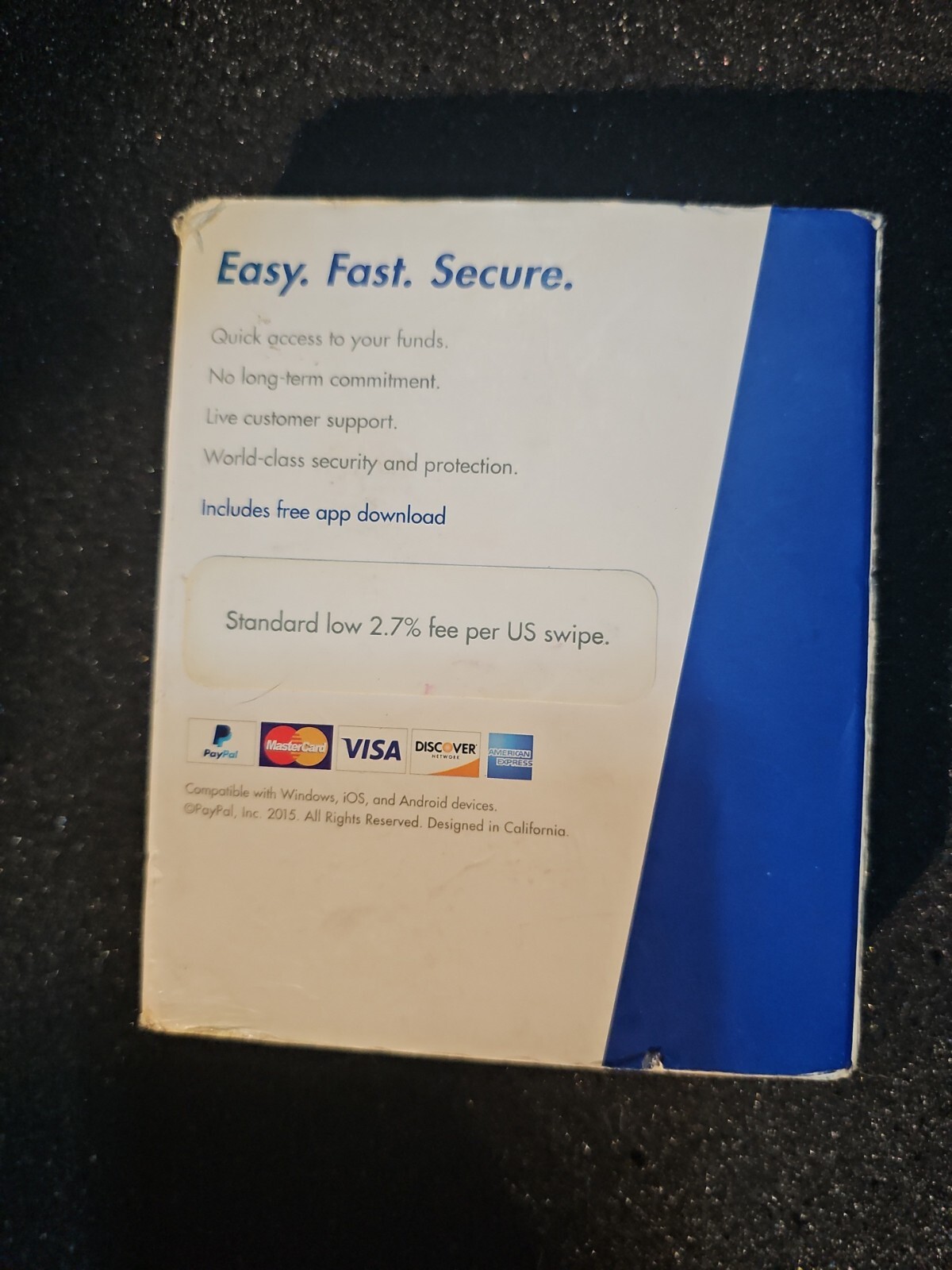 PayPal Mobile Card Reader Compatible w iOS Android Windows Devices New Open Box