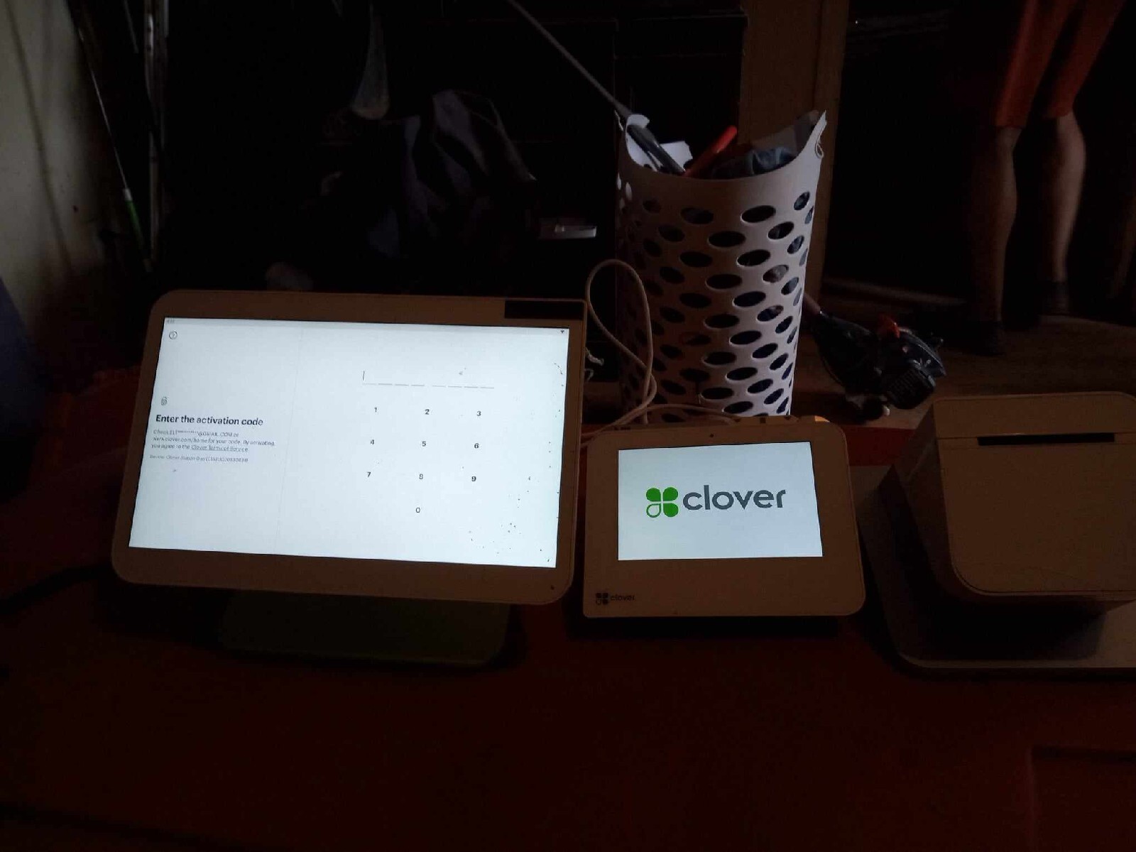 Clover Station Pro C503 POS System – Terminal, Display, Printer, Hub – Used