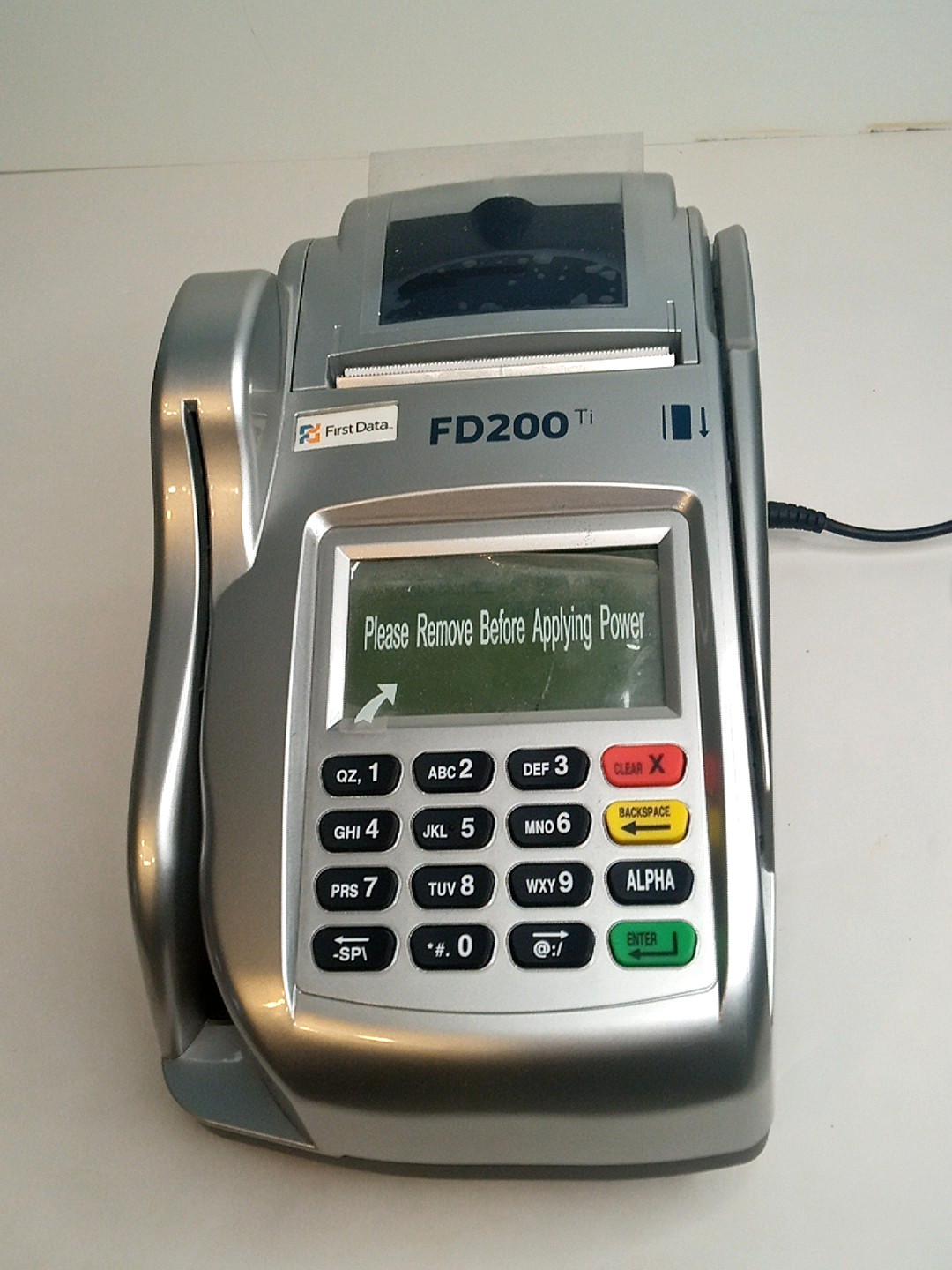 First Data FD200ti Touch Screen Credit Card Terminal