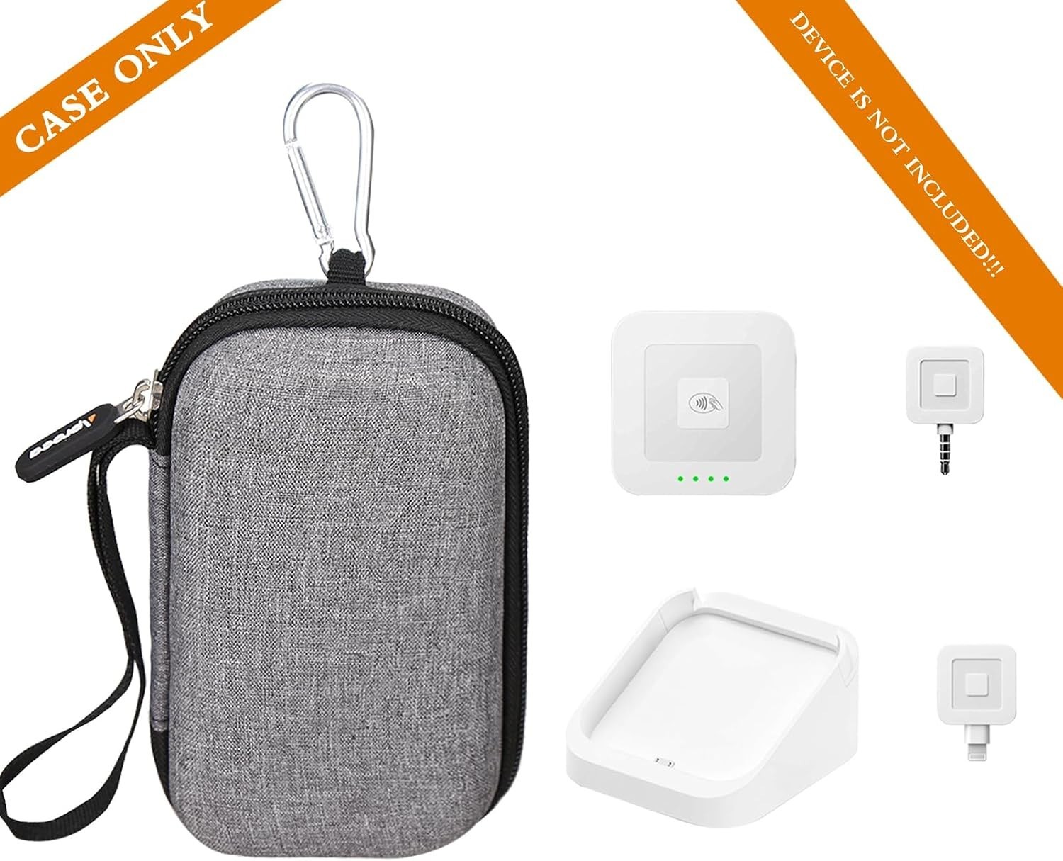Waterproof Hard Carry Case for Square Dock & Chip Reader – Portable Protection