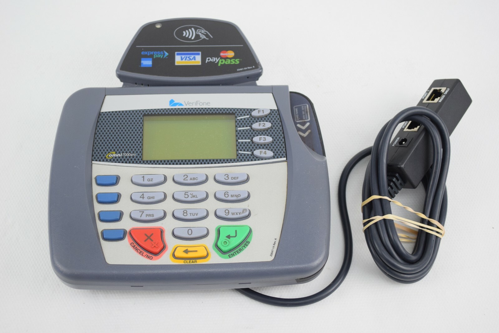 Verifone OMNI 7000 LAN Base Terminal Credit Card Reader
