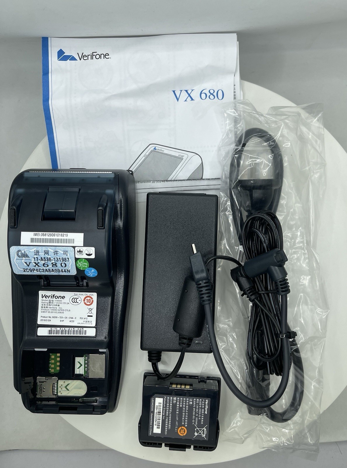 Verifone VX680 Wireless Credit Card POS machine Terminal (GPRS version) 99% NEW