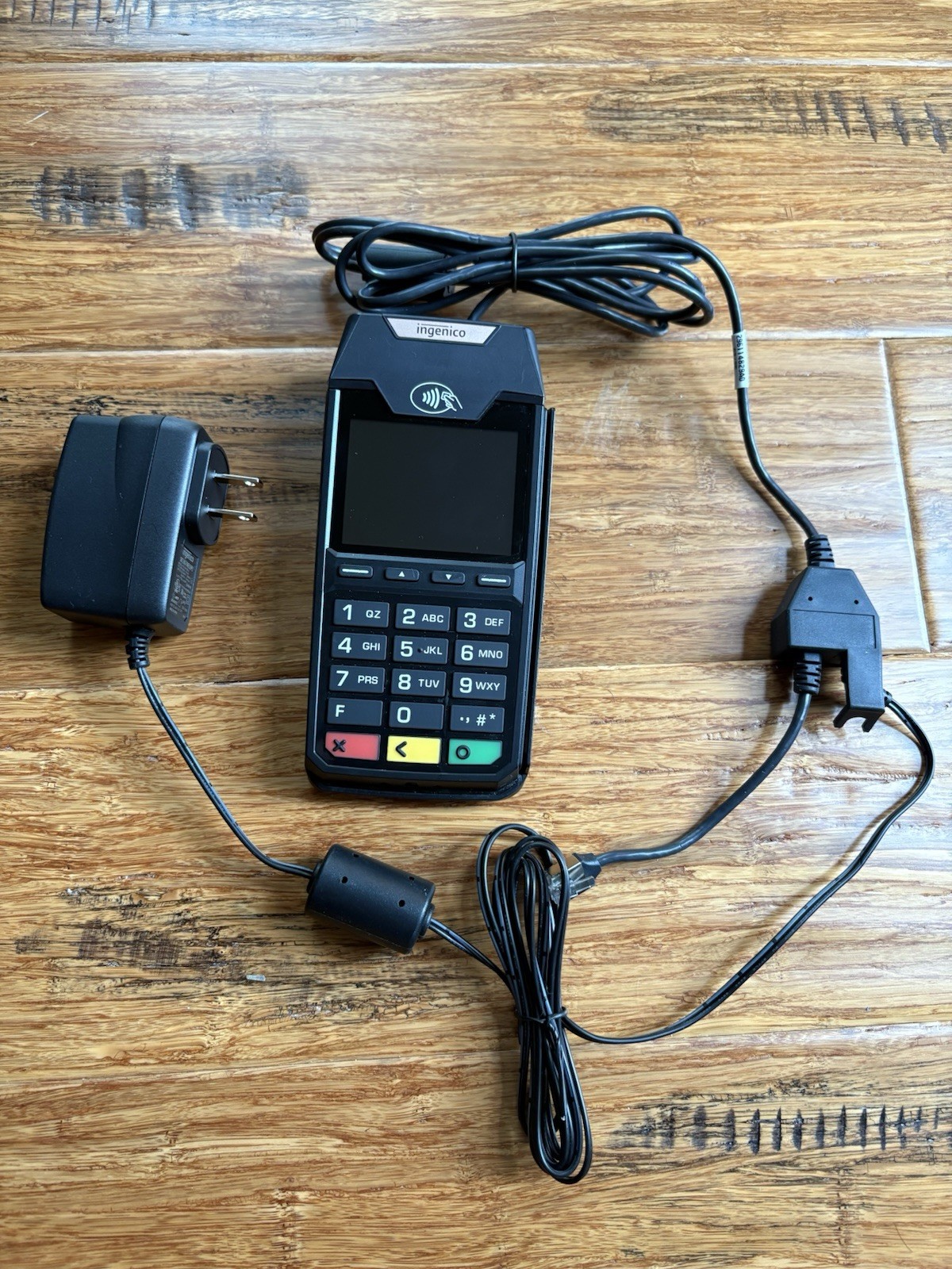 Ingenico Lane 3600 Card Reader Terminal Contactless HARNESS & POWER SUPPLY