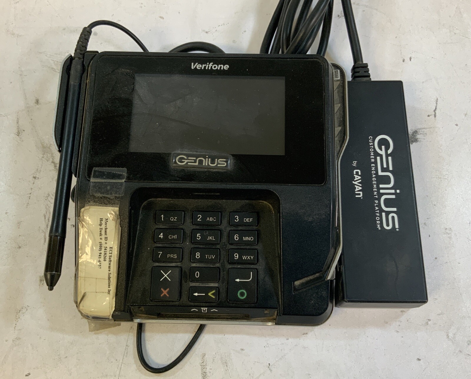 Verifone MX 915 Pin Pad Payment Terminal with AC Adapter-N2F