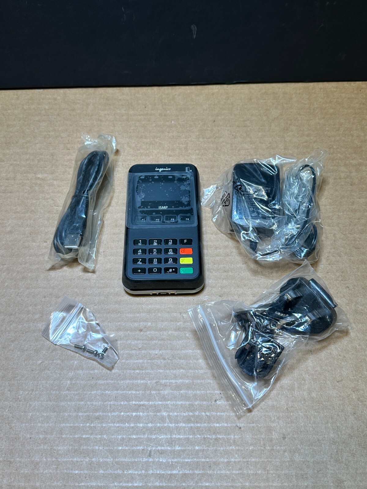 Ingenico IMP322-01T2289B Payment Terminal Tested Working W/O Barcode Scanner