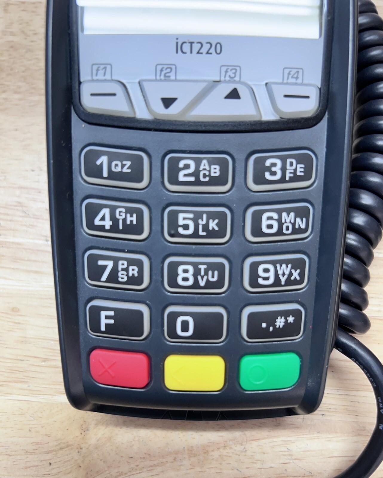 Ingenico iCT220 Credit Card Terminal With Power Supply And Ethernet Port