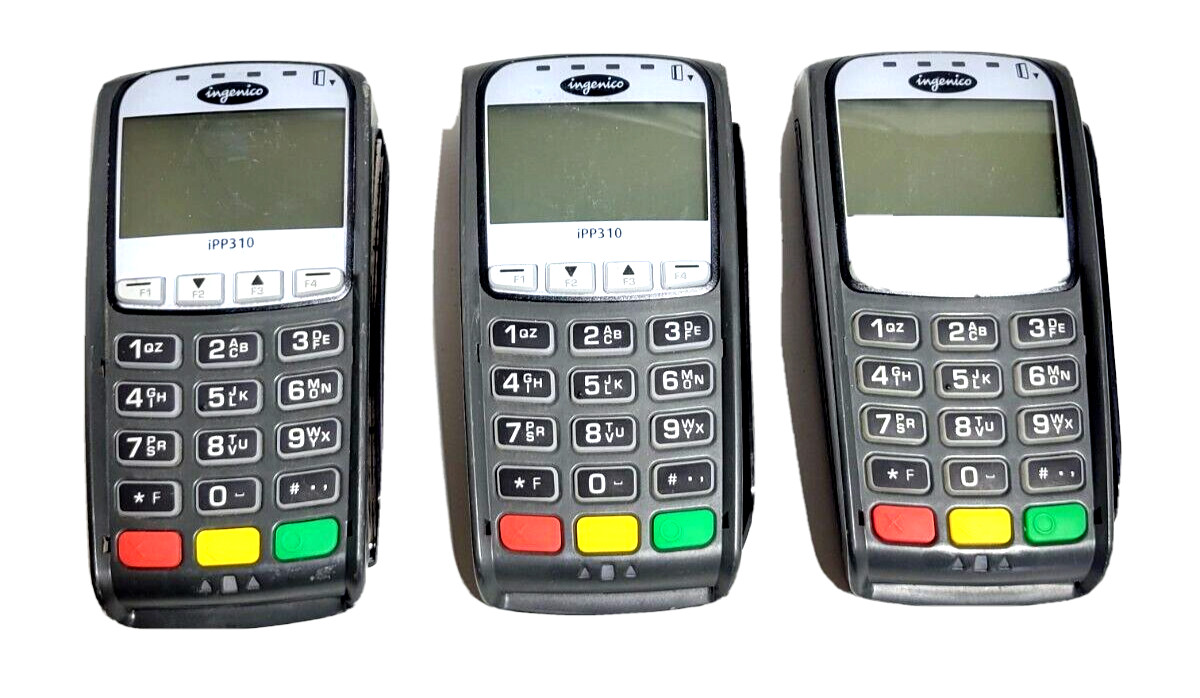(LOT OF 3) – Ingenico IPP310 Payment Pin Pad Swipe Sale Card Reader Terminal use