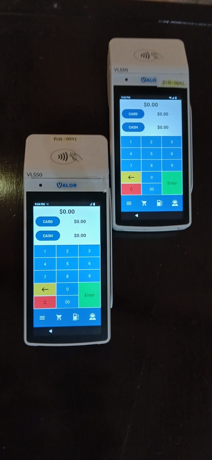 2 VALOR VL 550 PAYTECH ANDROID POS – USED WITH BOX
