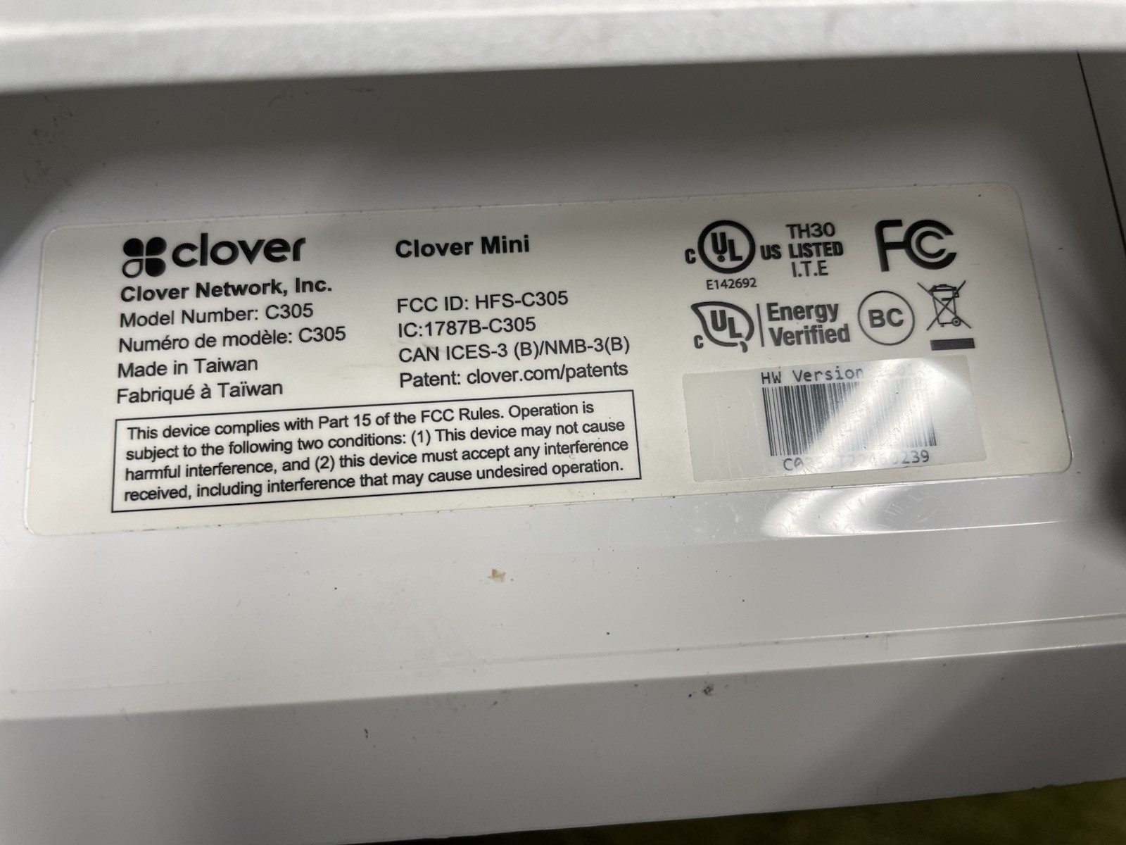 Clover Mini C501 POS System with Cash Drawer-Factory Reset-Ready To Set Up!