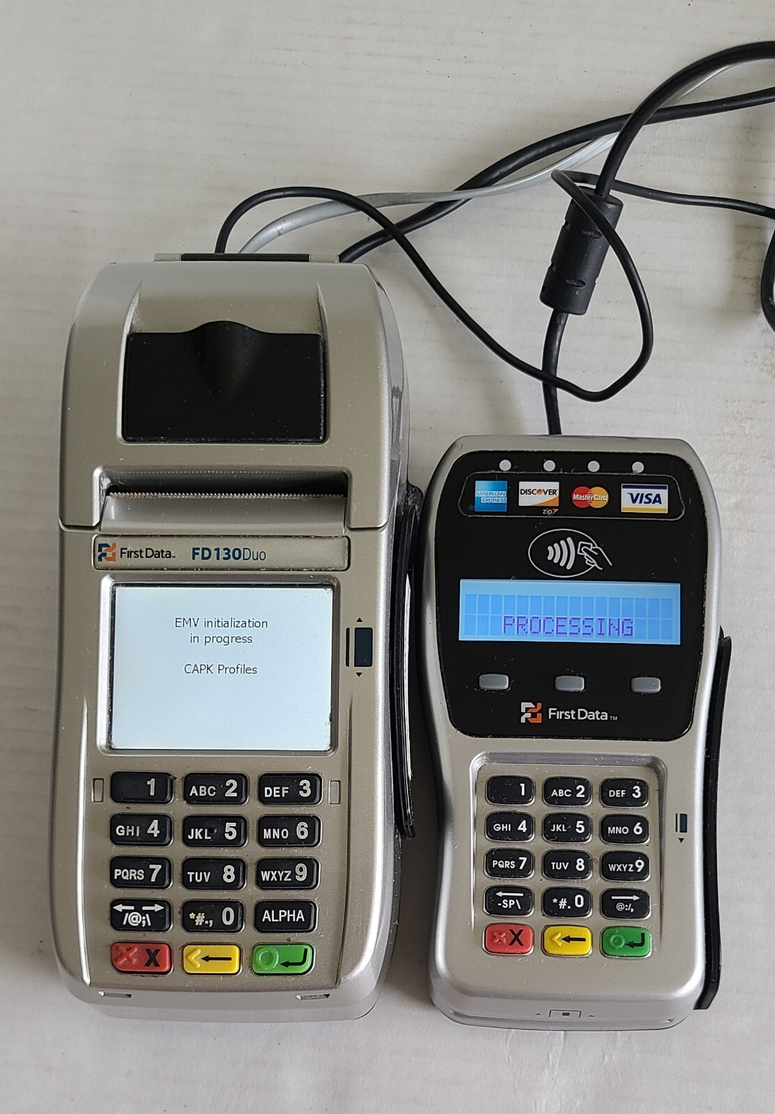 First Data FD130 Duo and FD-35 PIN EMV Pad Credit/Debit Card POS Terminal – Read