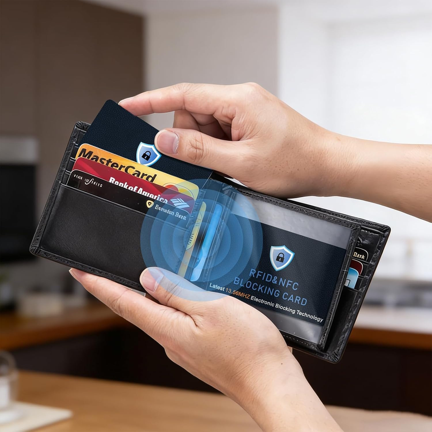 5 Pack RFID Blocking Cards, NFC Contactless Bank Debit Credit Card Protector