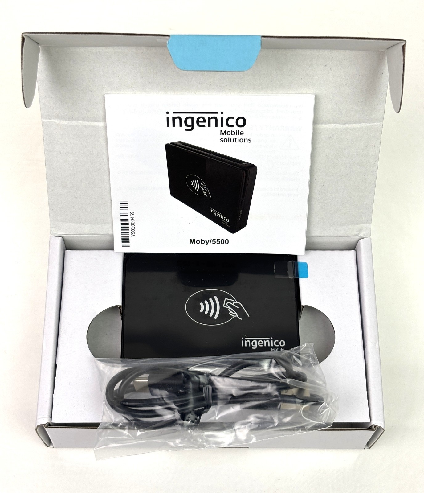 NEW Ingenico Moby 5500 Credit Card Reader Mobile POS Bluetooth P5N506-100012D
