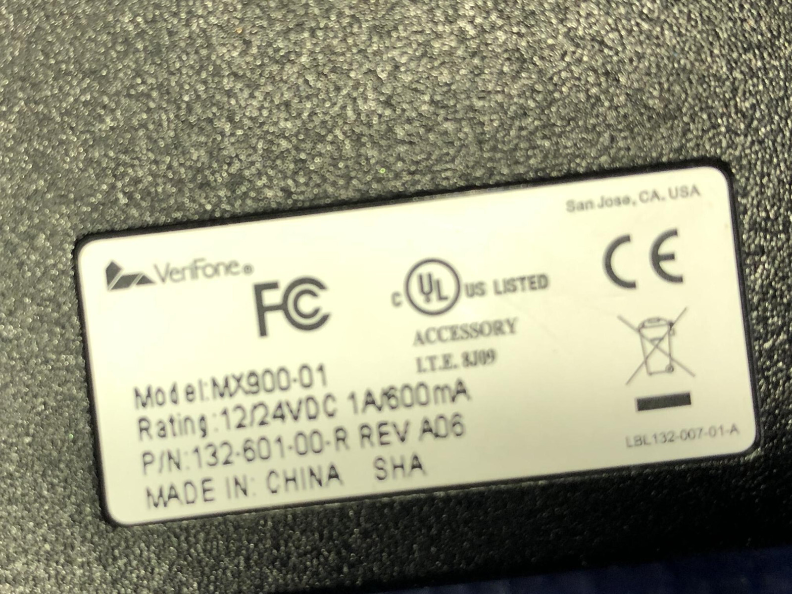 Verifone MX900-01 Cash Register Block 132-601-00-R mx915 Input Output Interface