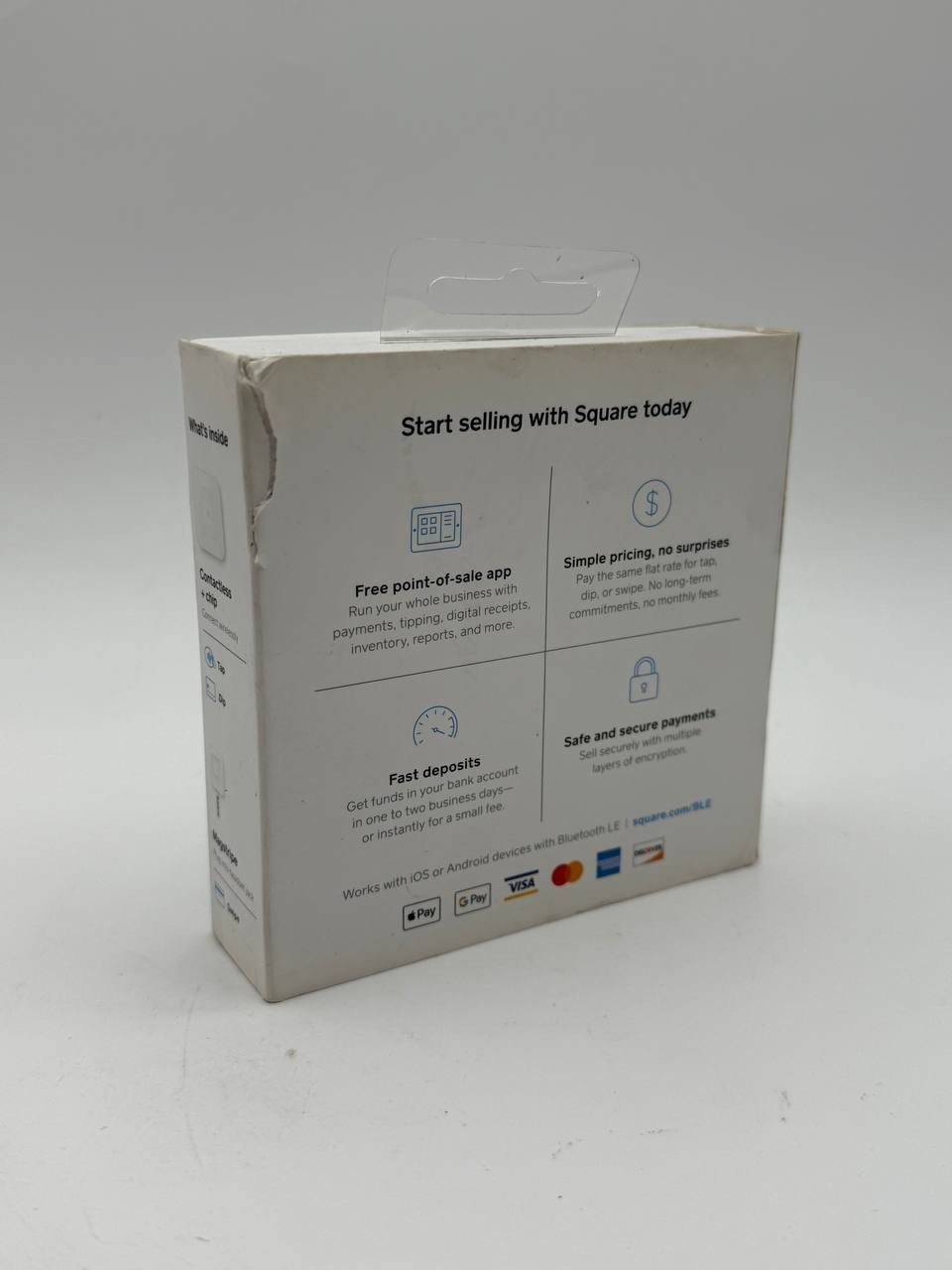Square Reader A-SKU-0636 Contactless Chip Magstripe Card Reader Open Box