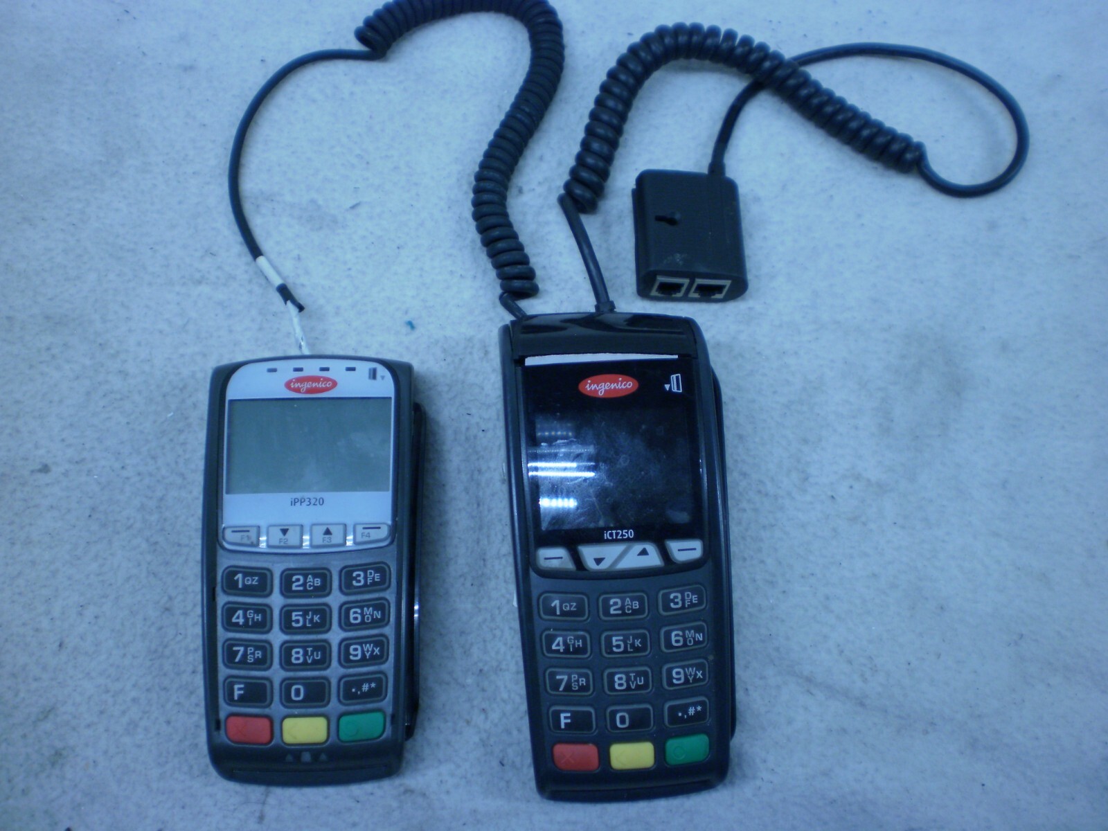 Lot of 9 Credit Card Terminal x3 VeriFone 1000SE/ Hypercom P1320 see description