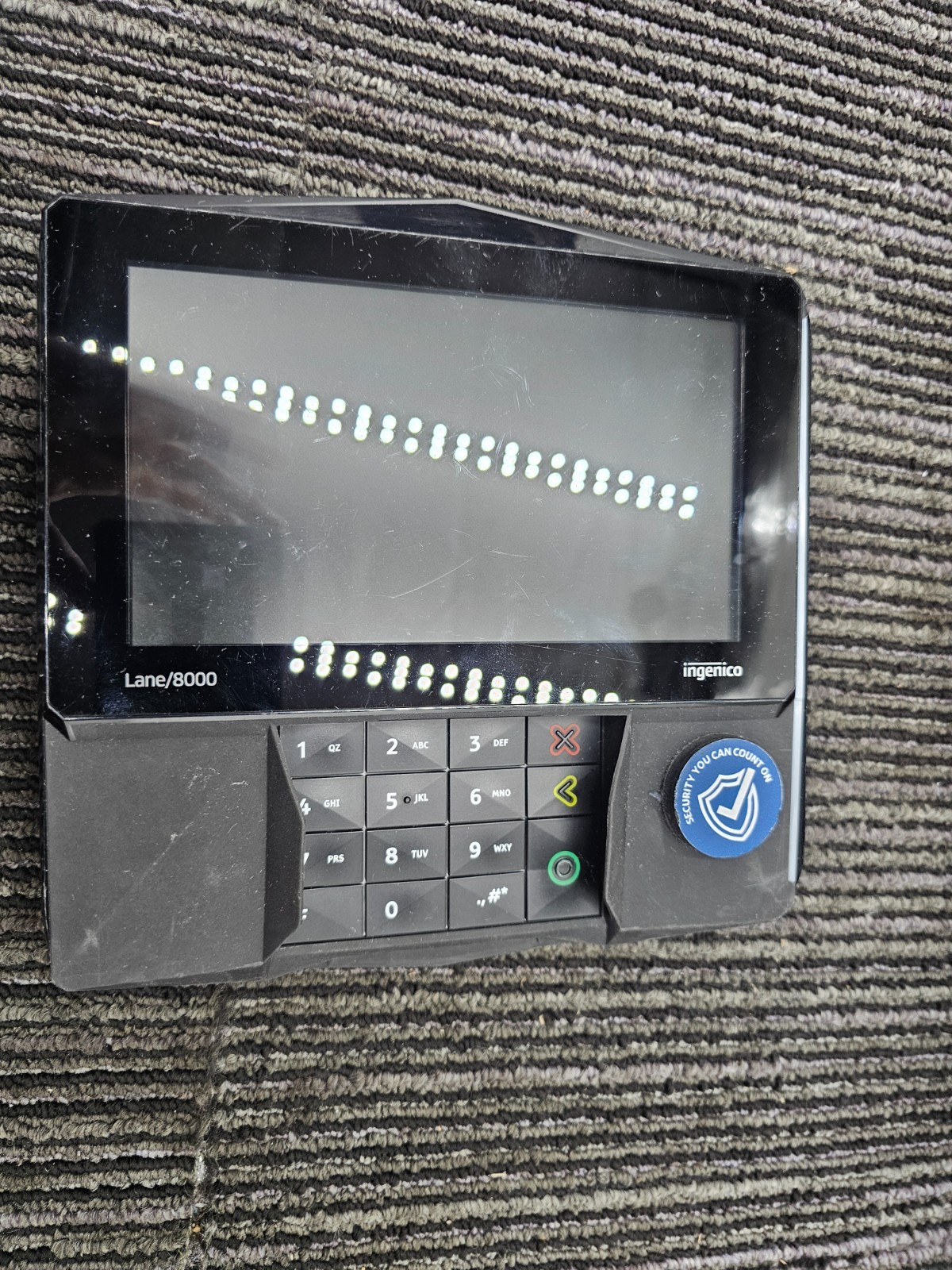 Ingenico Lane 8000 Credit Card Terminal Black MRN30910238A