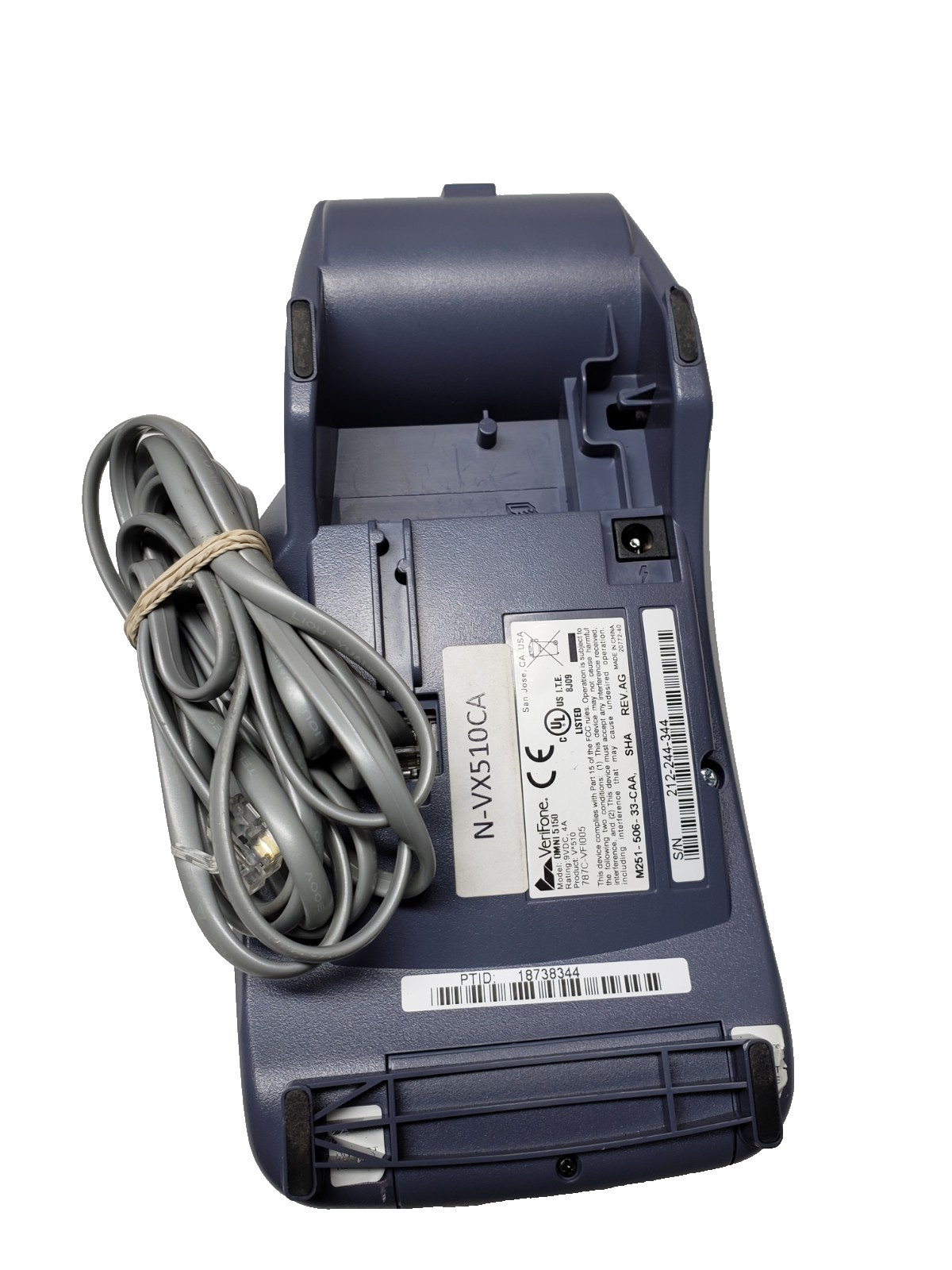 Verifone VX510 OMNI 3730 LE Credit/Debit Card Machine no Power Cord