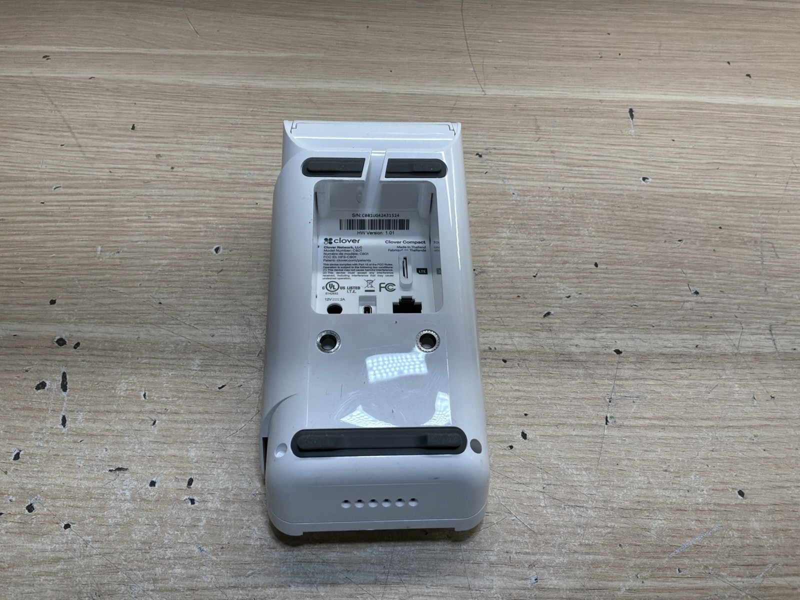 Clover Compact C801 /preowned/missing Power Adapter/needs To Be Reset/JUA3015