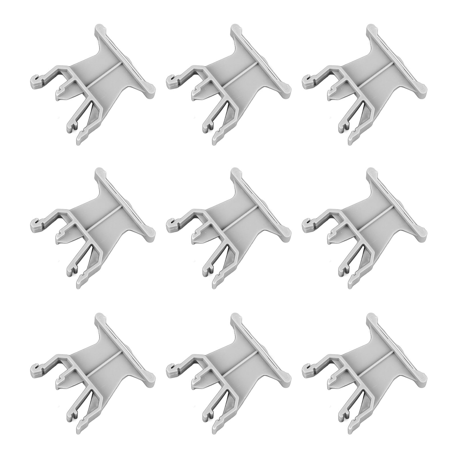 100x Terminal Marker Carrier 35mm DIN Rail Installation UK B1 Marking Label For
