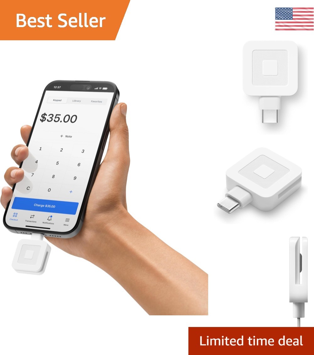 Lightweight USB-C Magstripe Reader for Effortless Payments Everywhere