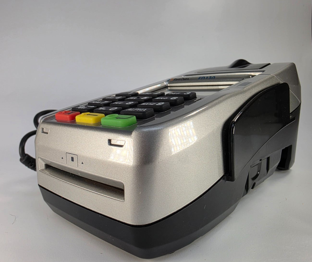 First Data FD130 Credit Card Terminal EMV NFC Dial/IP w/ Power Supply Tested