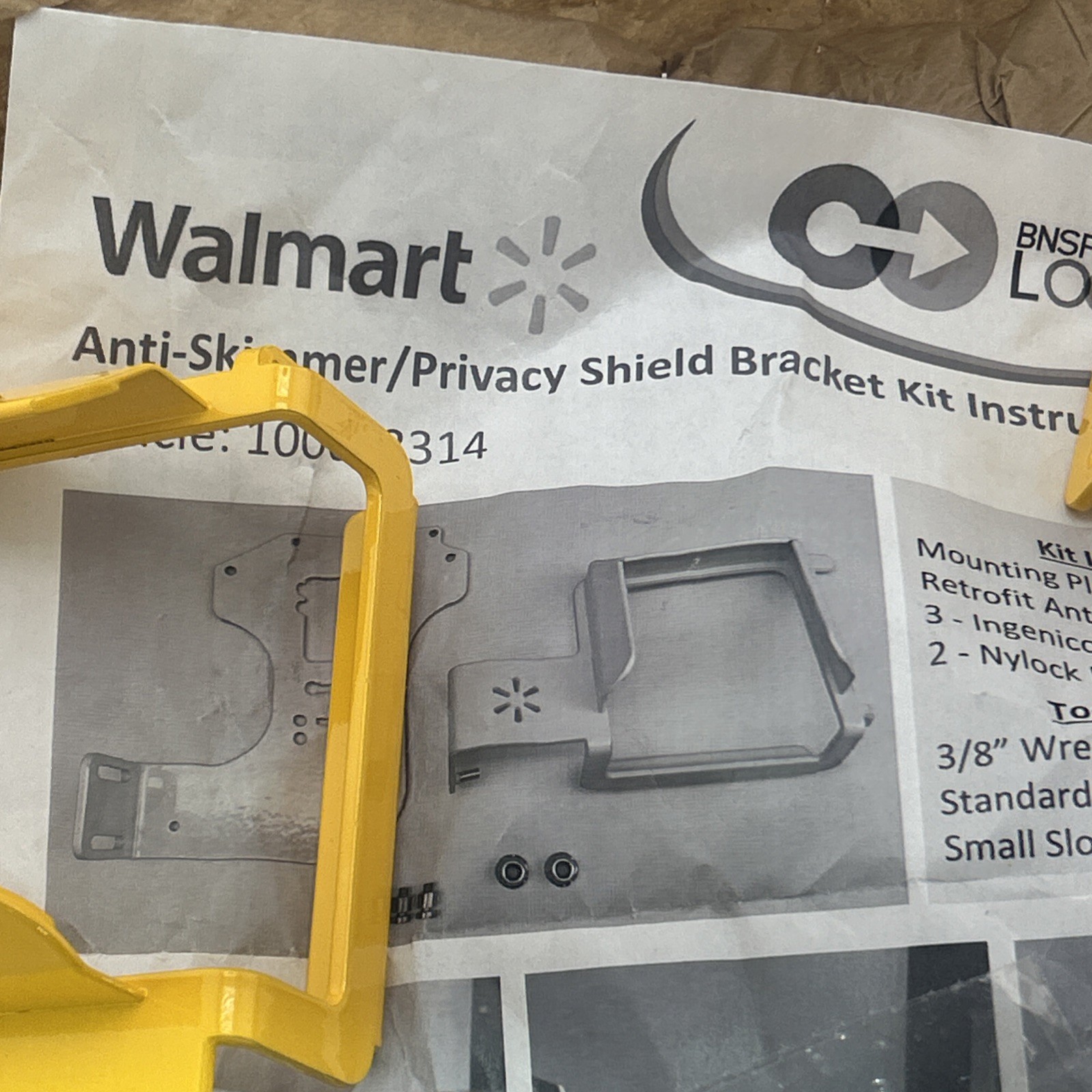Ingenico Lane 7000 Anti Skimmer/ Privacy Shield Bracket Kit