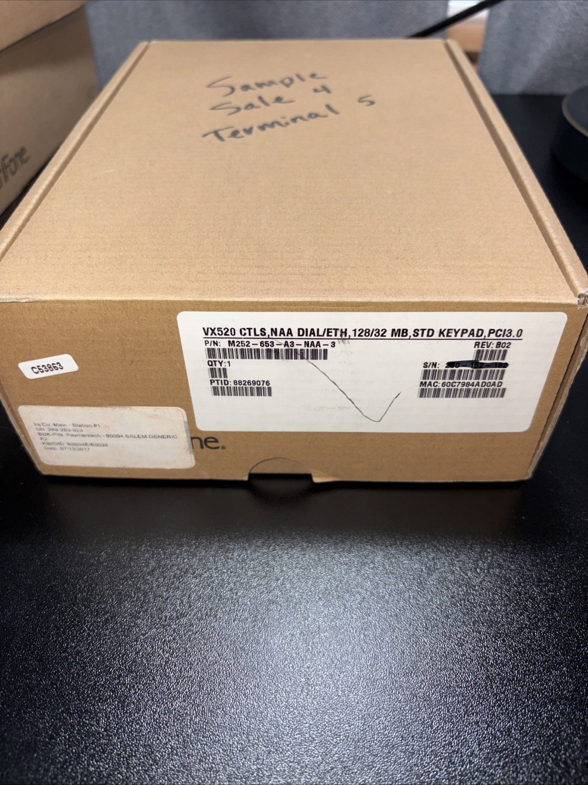 VeriFone VX 520 CTLS M252-653-A3-NAA-3