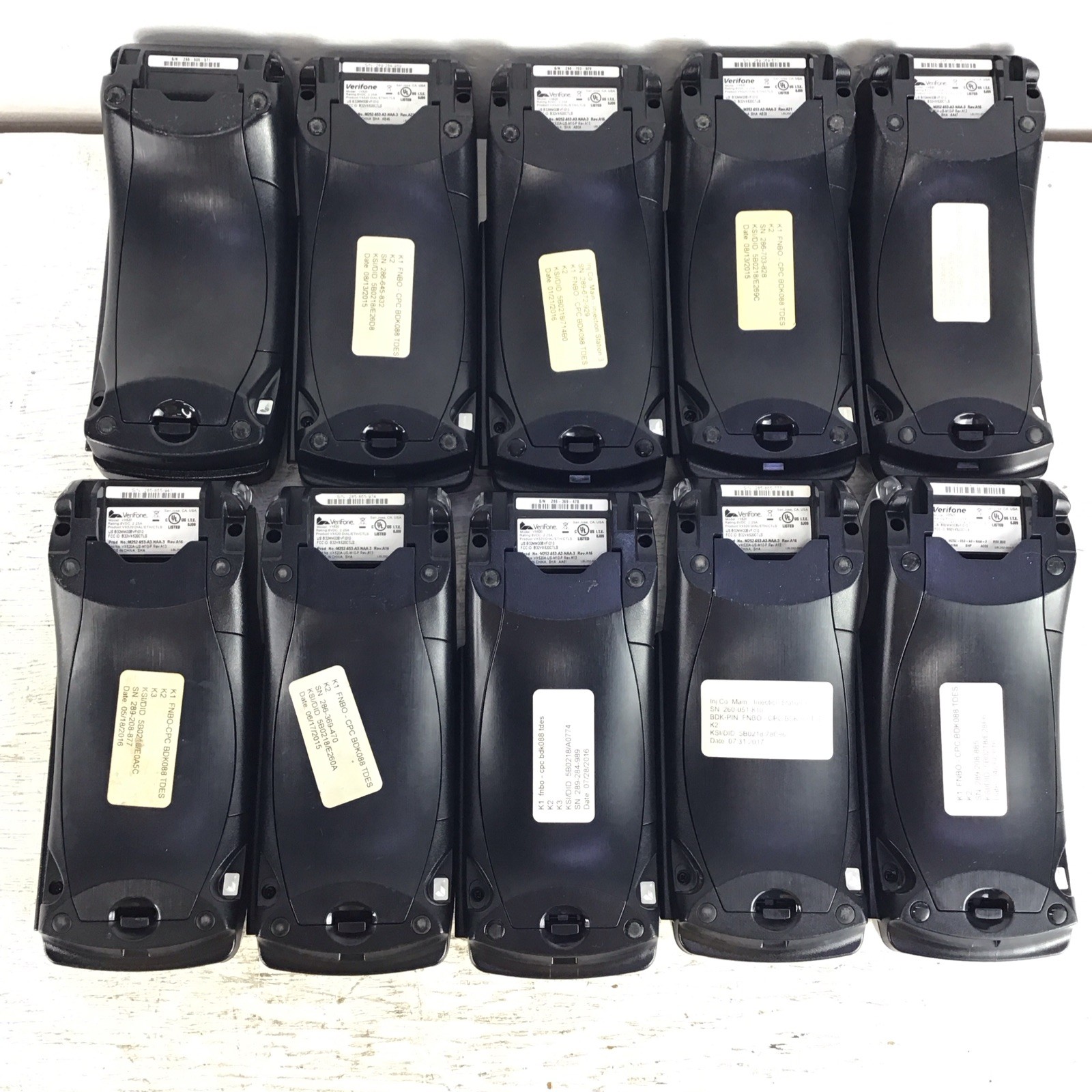 Lot Of 10 Verifone VX520 POS Terminals Tested Tampered READ